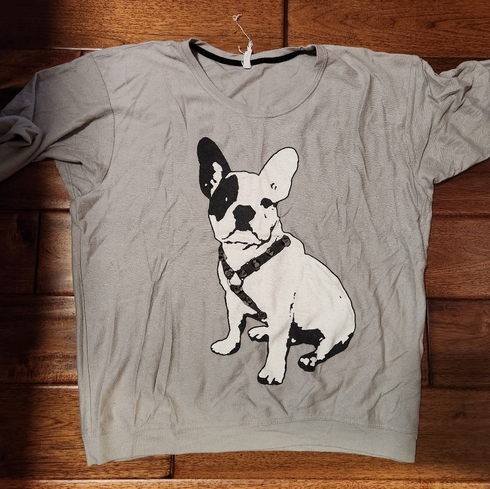FRENCHY Dog Reverse Tshirt S